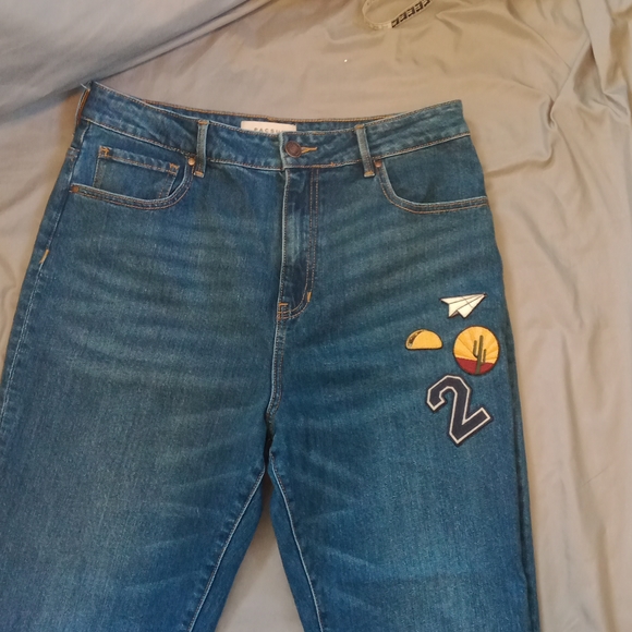 Pacsun high waisted Mom cropped retro jeans size 30 - Picture 3 of 14